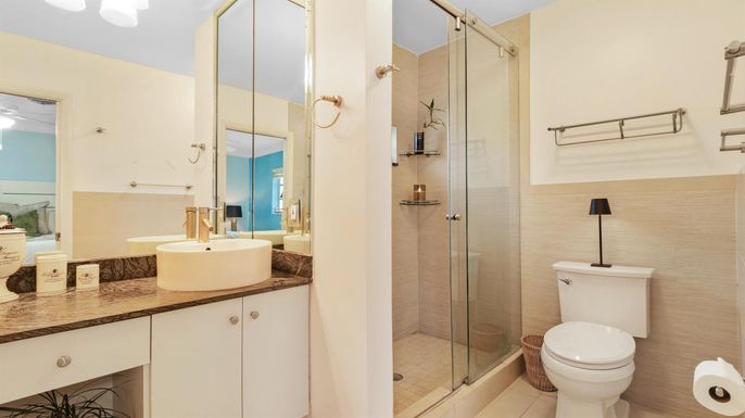 Bathroom, Glass Shower, Interior
