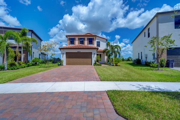 Attached, Backyard, Exterior, Facade, Mediterranean