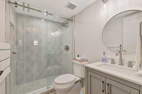 Bathroom, Glass Shower, Interior