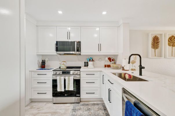 Interior, Kitchen, Recessed Lighting, Stainless Steel Appliances