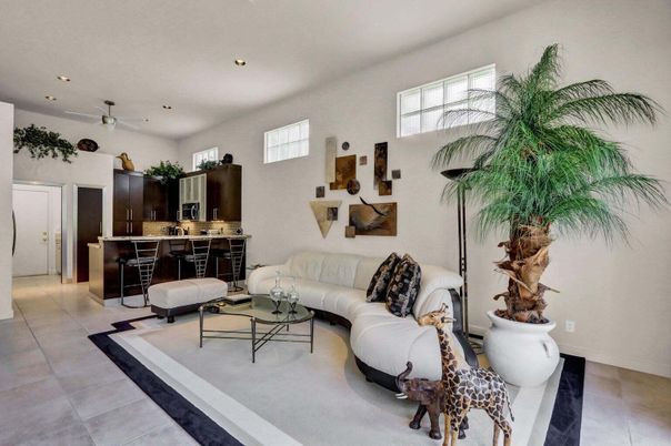 Interior, Kitchen, Living room, Recessed Lighting