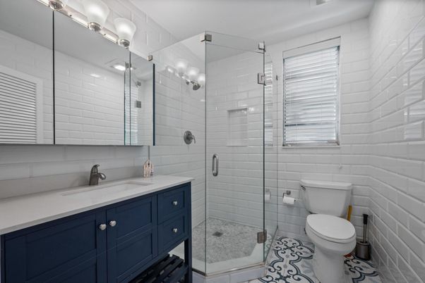 Bathroom, Glass Shower, Interior
