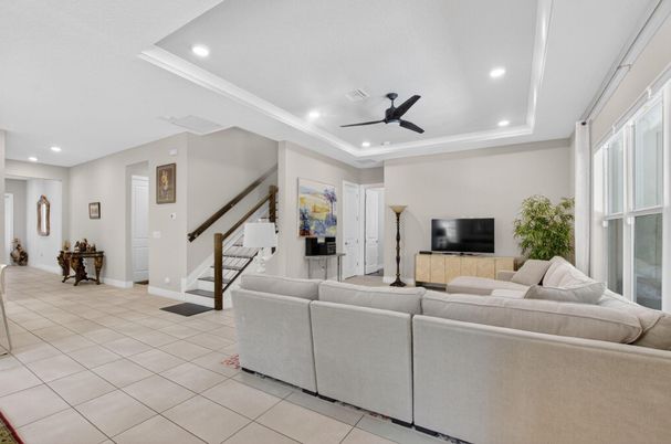 Interior, Living room, Recessed Lighting