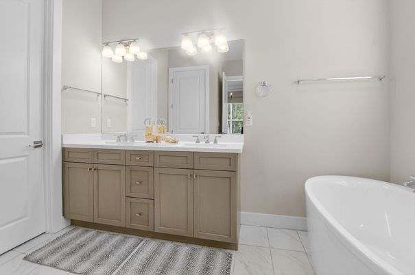 Bathroom, Dual Sink Vanities, Interior, Marble