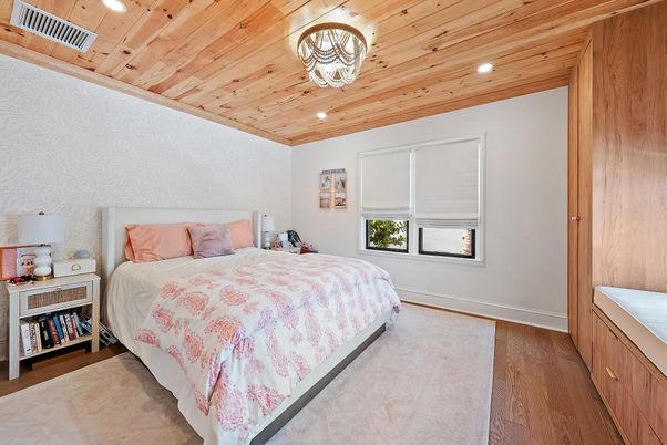 Bedroom, Interior, Recessed Lighting, Wooden Ceilings