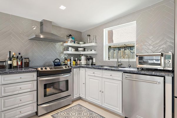 Interior, Kitchen, Recessed Lighting, Stainless Steel Appliances