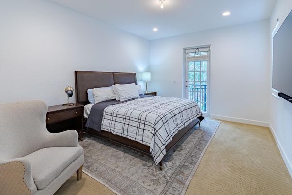 Bedroom, Interior, Recessed Lighting
