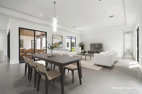 Dining room, Interior, Living room, Pendant Lights, Recessed Lighting