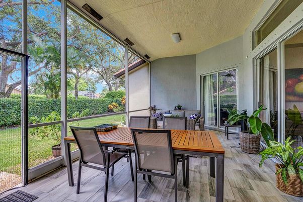 Dining room, Interior, Sun Room, Wood Texture Flooring
