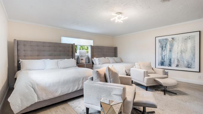 Bedroom, Interior, Wood Texture Flooring