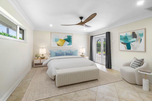 Bedroom, Interior, Recessed Lighting