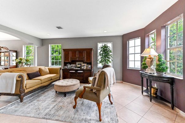 Interior, Living room, Recessed Lighting