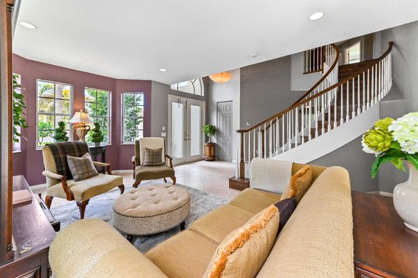 Interior, Living room, Recessed Lighting