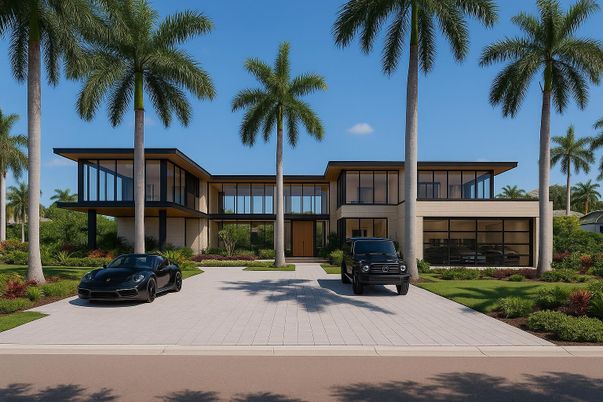 Exterior, Facade, Modern