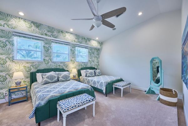Bedroom, Interior, Recessed Lighting