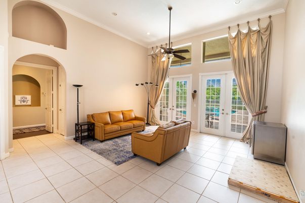 Interior, Living room, Recessed Lighting