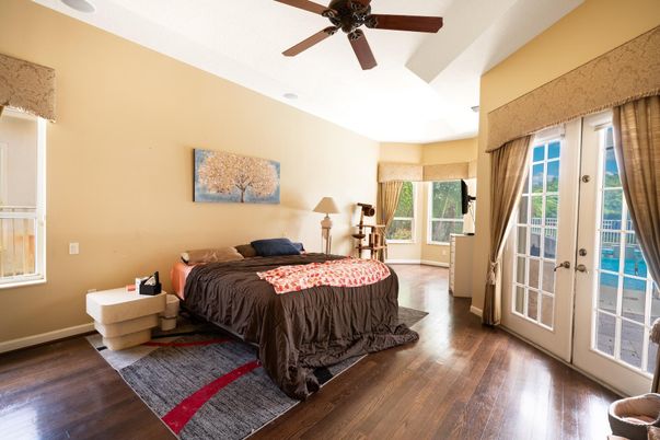 Bedroom, Interior, Wood Texture Flooring