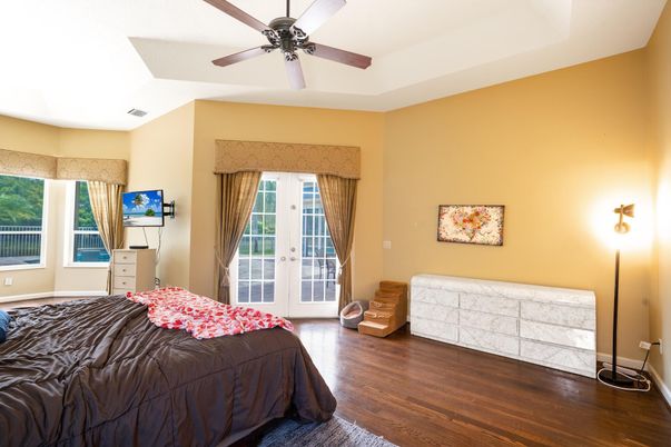 Bedroom, Interior, Wood Texture Flooring