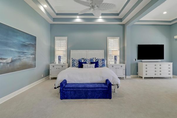 Bedroom, Interior, Recessed Lighting