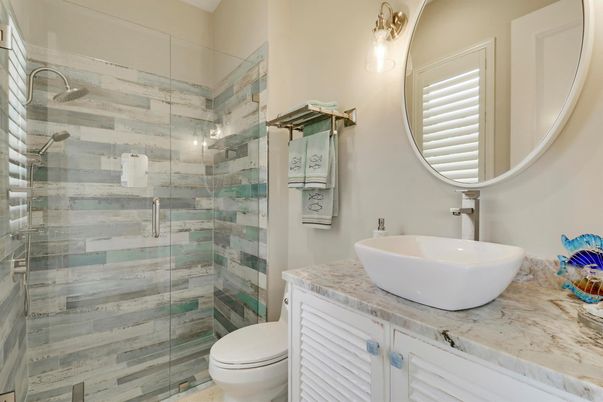 Bathroom, Glass Shower, Interior