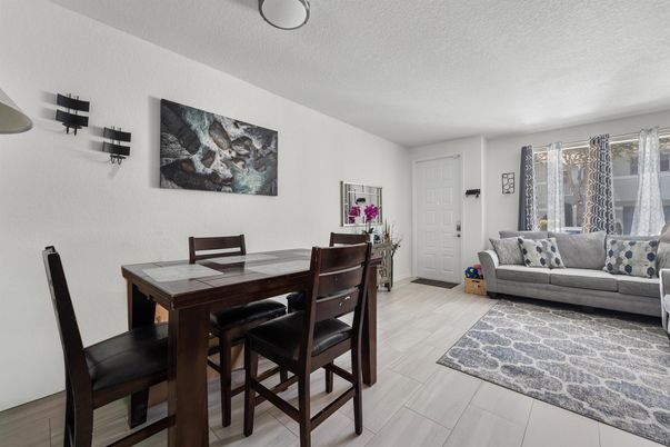Dining room, Interior, Wood Texture Flooring