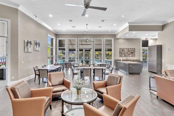 Dining room, Interior, Living room, Pendant Lights, Recessed Lighting, Wood Texture Flooring
