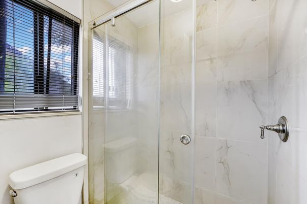 Bathroom, Glass Shower, Interior, Marble Walls