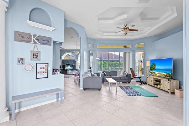 Interior, Living room, Recessed Lighting