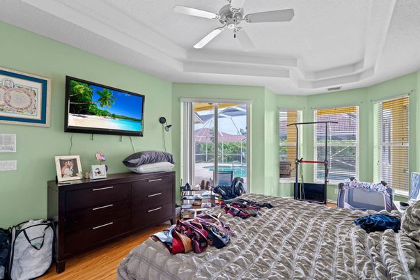Bedroom, Interior, Wood Texture Flooring
