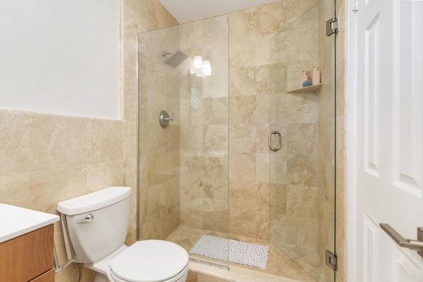 Bathroom, Glass Shower, Interior