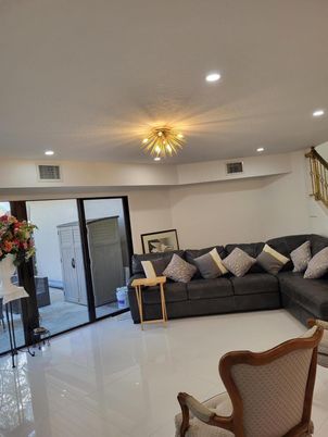 Interior, Living room, Recessed Lighting