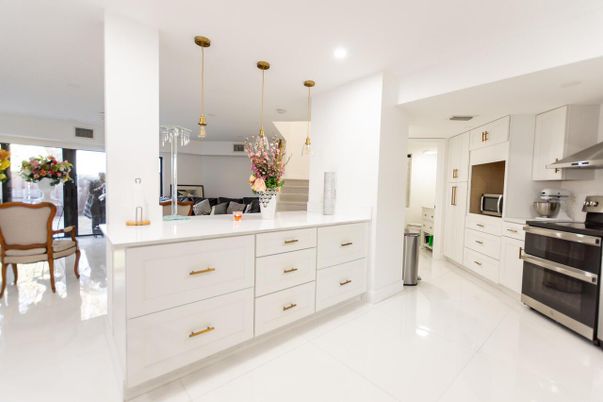 Interior, Kitchen, Pendant Lights, Recessed Lighting, Stainless Steel Appliances