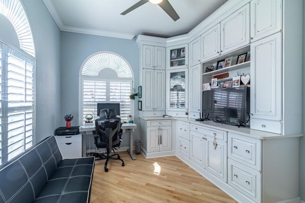 Home Office, Interior, Wood Texture Flooring