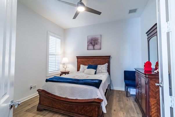 Bedroom, Interior, Wood Texture Flooring