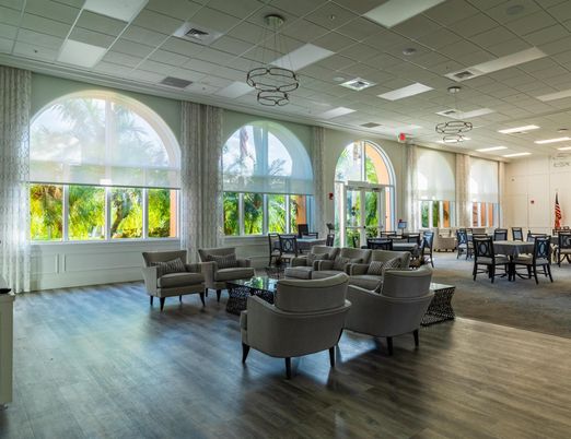 Dining room, Interior, Living room, Pendant Lights, Recessed Lighting, Wood Texture Flooring