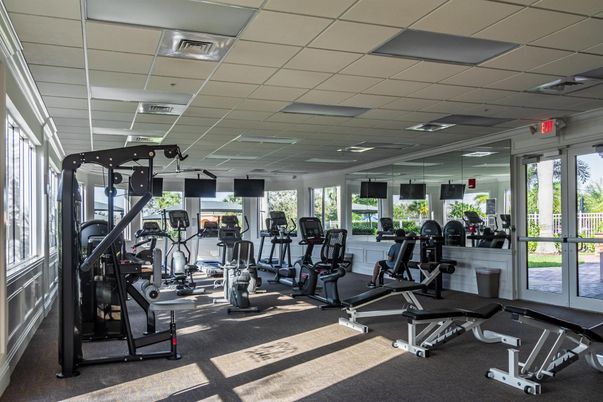 Fitness Equipment, Gym, Interior, Recessed Lighting