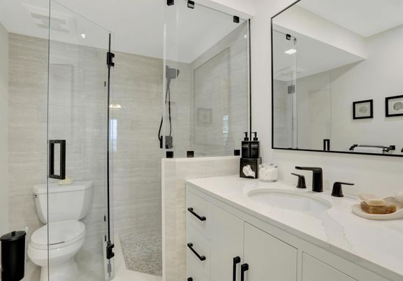 Bathroom, Glass Shower, Interior