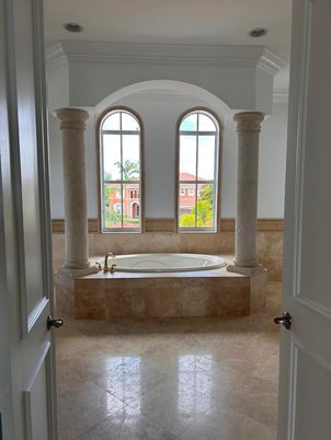 Bathroom, Interior, Recessed Lighting