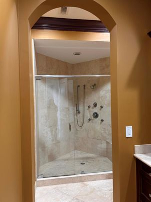 Bathroom, Glass Shower, Interior