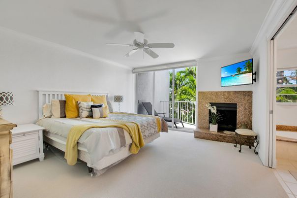 Bedroom, Fireplace, Interior