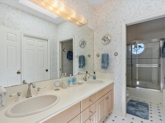 Bathroom, Dual Sink Vanities, Glass Shower, Interior