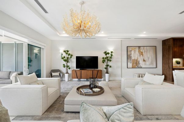 Chandelier, Interior, Living room, Recessed Lighting