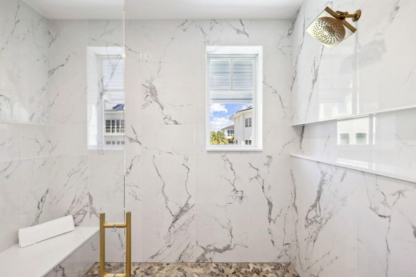 Bathroom, Interior, Marble Walls