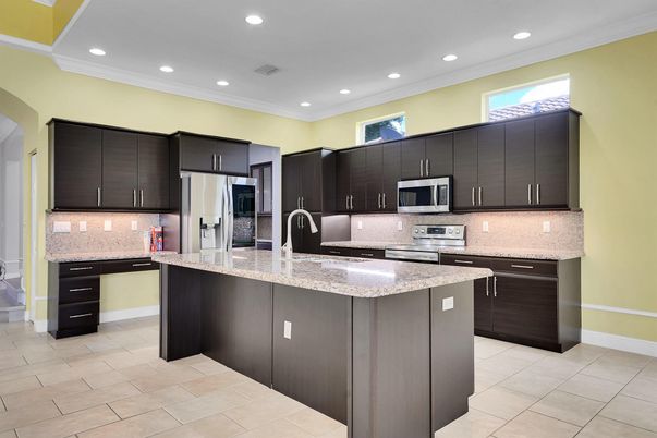 Interior, Kitchen, Recessed Lighting, Stainless Steel Appliances