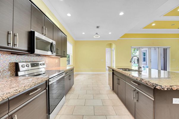 Interior, Kitchen, Recessed Lighting, Stainless Steel Appliances
