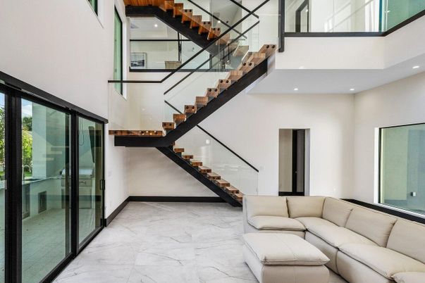 Interior, Marble, Recessed Lighting