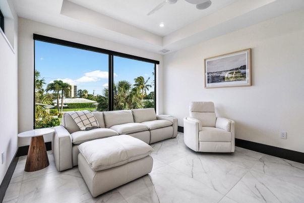 Interior, Living room, Marble, Recessed Lighting, Water