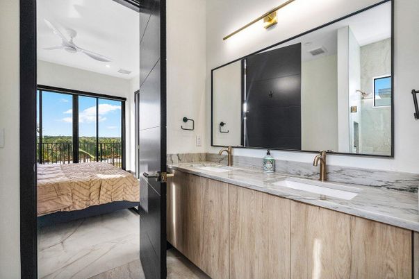 Bathroom, Bedroom, Dual Sink Vanities, Interior, Marble