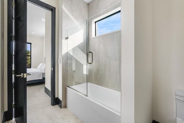 Bathroom, Bedroom, Glass Shower, Interior, Recessed Lighting