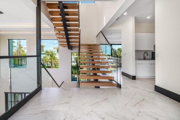 Interior, Marble, Recessed Lighting